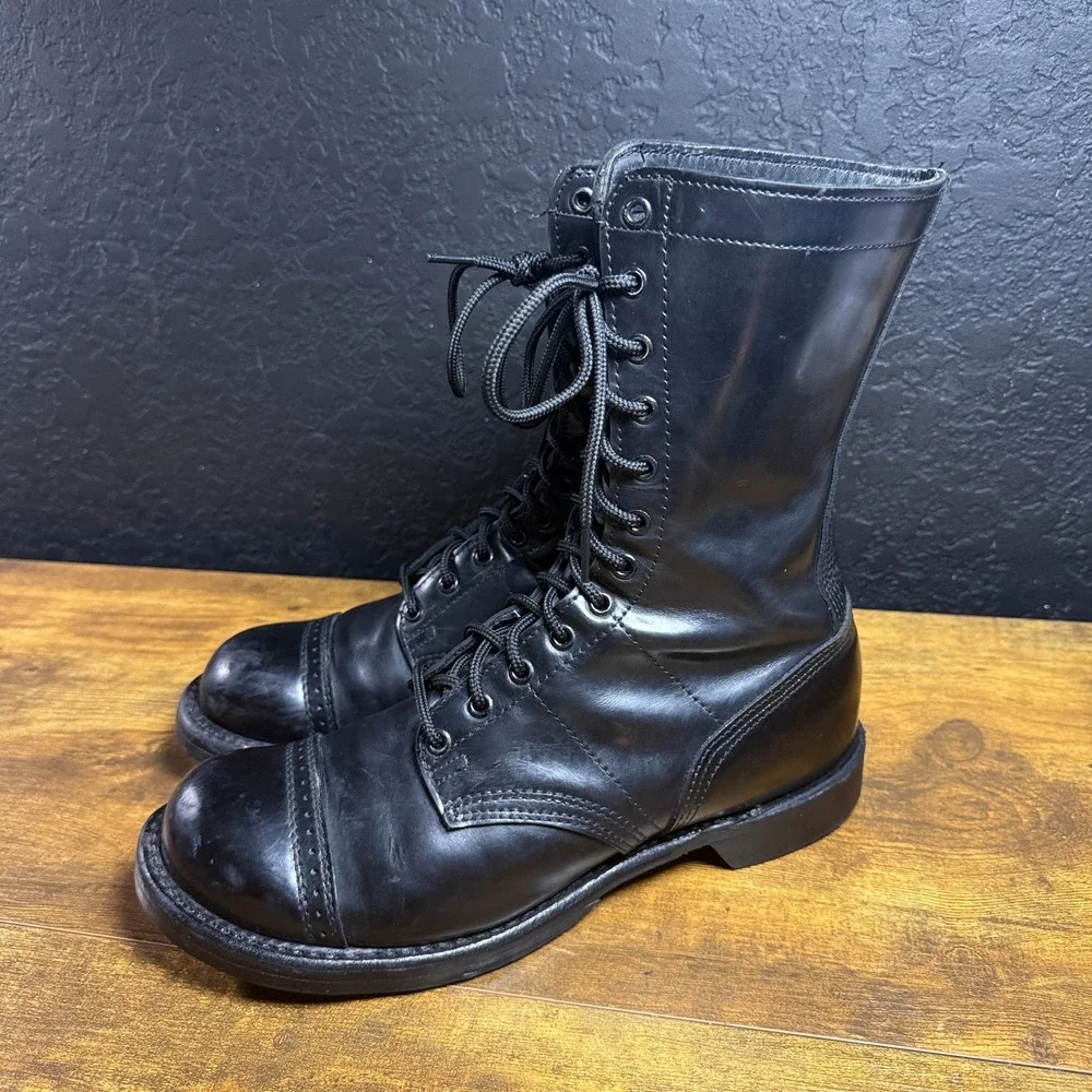 Corcoran 1500 Jump Boot Black Leather Military Combat Paratrooper Mens 10 E